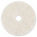 3M MMM18210 Ultra High-Speed Natural Blend Floor Burnishing Pads 3300, 20" Dia., White, 5/CT