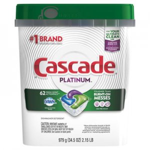 Cascade PGC97726PK ActionPacs, Fresh Scent, 34.5 oz Bag, 62/Bag