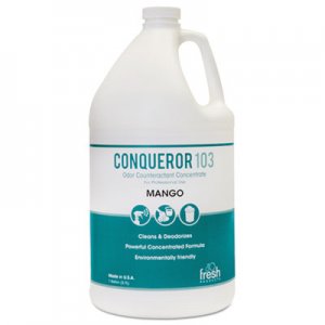 Fresh Products FRS1WBMG Conqueror 103 Odor Counteractant Concentrate, Mango, 1 gal Bottle, 4/Carton