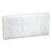 3M MMM08003 Doodlebug Scrub Pad, 4.6" x 10", White, 5/Pack, 4 Packs/Carton