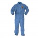 KleenGuard KCC45005 A60 Elastic-Cuff, Ankle and Back Coveralls, Blue, 2X-Large, 24/Carton