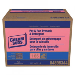 Cream Suds PGC02120 Manual Pot & Pan Detergent w/o Phosphate, Baby Powder Scent, Powder, 25 lb. Box