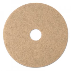 3M MMM19008 Ultra High-Speed Natural Blend Floor Burnishing Pads 3500, 20" Dia., Tan, 5/CT