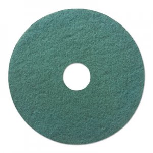 Boardwalk BWK4018GRE Heavy-Duty Scrubbing Floor Pads, 18" Diameter, Green, 5/Carton