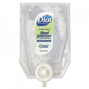 Dial Professional DIA12258CT Eco-Smart Gel Hand Sanitizer, Fragrance-Free, 15 oz Refill, 6/Carton