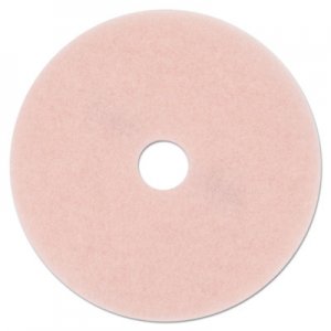 3M MMM25863 Ultra High-Speed Eraser Floor Burnishing Pad 3600, 27" Diameter, Pink, 5/Carton