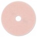 3M MMM25863 Ultra High-Speed Eraser Floor Burnishing Pad 3600, 27" Diameter, Pink, 5/Carton