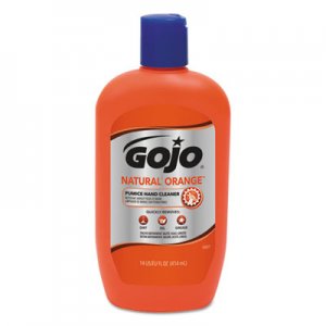 GOJO GOJ095712CT NATURAL ORANGE Pumice Hand Cleaner, Citrus, 14 oz Bottle, 12/Carton
