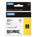 DYMO DYM18445 Rhino Permanent Vinyl Industrial Label Tape, 0.75" x 18 ft, White/Black Print