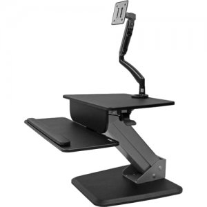 StarTech.com BNDSTSSLIM Sit-to-stand Workstation with Articulating Monitor Arm