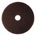 3M MMM08448 Low-Speed High Productivity Floor Pad 7100, 20" Diameter, Brown, 5/Carton