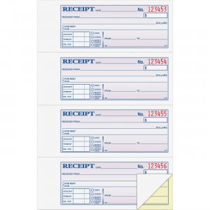 Adams DC1182 Money/Rent Receipt Book