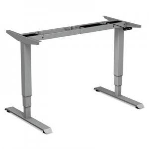 Alera ALEHT3SAG 3-Stage Electric Adjustable Table Base w/Memory Controls, 25" to 50 3/4"H, Gray