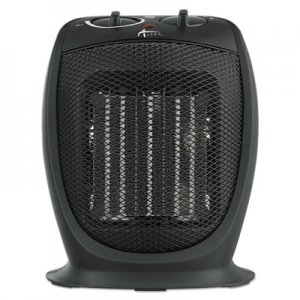 Alera ALEHECH09 Ceramic Heater, 7 1/8"w x 5 7/8"d x 8 3/4"h, Black