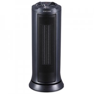 Alera ALEHECT17 Mini Tower Ceramic Heater, 7 3/8"w x 7 3/8"d x 17 3/8"h