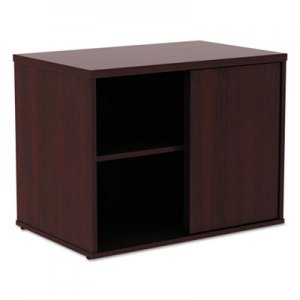 Alera ALELS593020MY Open Office Low Storage Cab Cred, 29 1/2w x 19 1/8d x 22 7/8h, Mahogany