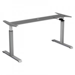 Alera ALEHTPN1G Pneumatic Height-Adjustable Table Base, 26 1/4" to 39 3/8" High, Gray
