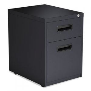 Alera ALEPABFCH Two-Drawer Metal Pedestal File, 14.96w x 19.29d x 21.65h, Charcoal