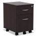 Alera ALEVABFES Valencia Series Mobile B/F Pedestal, 14 7/8w x 19 1/8d x 22 7/8h, Espresso