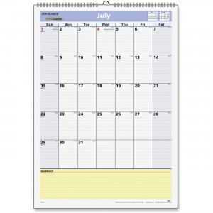 At-A-Glance AAGPM5328 QuickNotes Monthly Wall Calendar