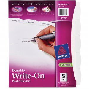 Avery 16370 Durable Write-On Divider Sets