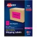 Avery 5948 High-Visibility Neon Shipping Labels