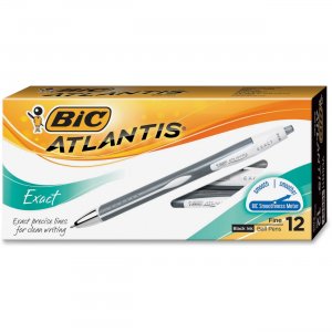 BIC VCGN11BK Atlantis Exact Fine Point Ball Pen
