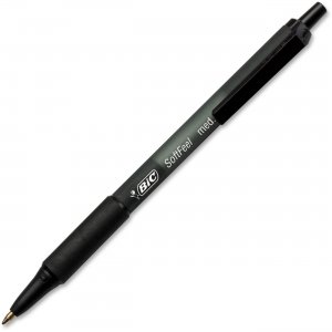 BIC SCSM361BK SoftFeel Retractable Ball Pens