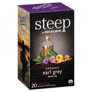 Bigelow BTC17700 steep Tea, Earl Grey, 1.28 oz Tea Bag, 20/Box