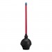 Boardwalk BWK09201EA Toilet Plunger, 18" Plastic Handle w/ 5 5/8" Dia Bowl, Red/Black