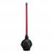 Boardwalk BWK09201 Toilet Plunger, 18" Plastic Handle w/ 5 5/8" Dia Bowl, Red/Black, 6/Carton