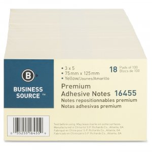 Business Source 16455 Adhesive Note Pad