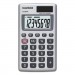 Casio CSOHS8VA HS-8VA Handheld Calculator, 8-Digit LCD, Silver
