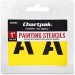 Chartpak 01550 Painting Letters & Numbers Stencil