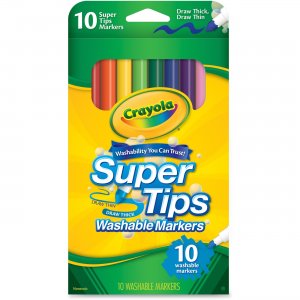 Crayola 588610 SuperTips 10-color Washable Markers