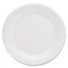 Dart DCC9PWCRPK Concorde Non-Laminated Foam Plates, 9"Diameter, White, 125/Pack