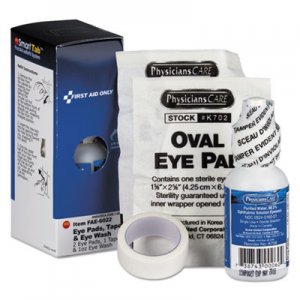 First Aid Only FAOFAE6022 Eyewash Set with Eyepads and Adhesive Tape