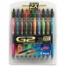 G2 31294 Retractable Gel Ink Pens Assorted 20-Pack