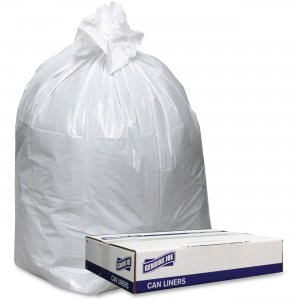 Genuine Joe 3858W Extra Hvy-duty White Trash Can Liners