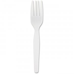 Genuine Joe 10430 Heavyweight Plastic Forks