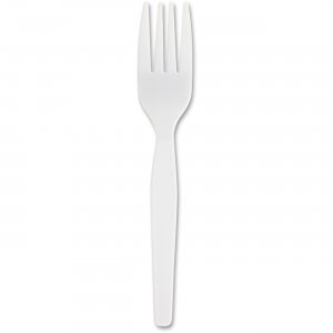 Genuine Joe 10430 Heavyweight Plastic Forks