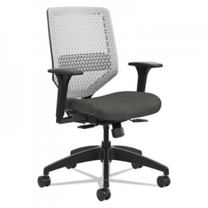 HON HONSVR1AILC10TK Solve Series ReActiv Back Task Chair, Supports up to 300 lbs., Ink Seat/Titanium Back, Black Base