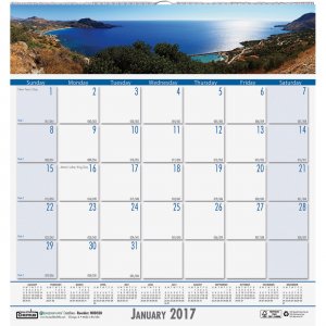 House of Doolittle 328 Coastlines Monthly Wall Calendar