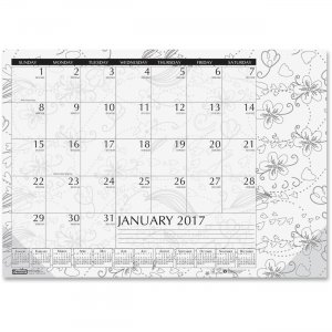 House of Doolittle 187 Doodle Monthly Desk Pad