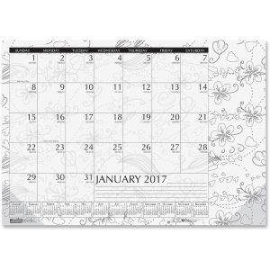 House of Doolittle 1876 Doodle Monthly Desk Pad