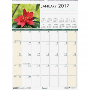 House of Doolittle 327 EarthScapes Flowers Photo Wall Calendar