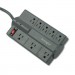 Kensington KMW38218 Guardian Premium Surge Protector, 8 Outlets, 6 ft Cord, 1080 Joules, Gray