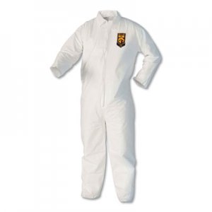 KleenGuard KCC44303 A40 Coveralls, White, Large, 25/Case