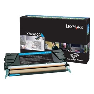 Lexmark X746A1CG X746, X748 Cyan Return Program Toner Cartridge