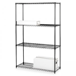 Lorell 70060 4-Shelf Add-On Wire Shelving